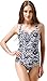 Wantdo Women's Oriental Porcelain One piece Push Up Swimsuit