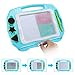 SGILE Magnetic Drawing Board Toy, Travel Magna Doodle Drawing Writing Sketching Pad 3 Stamps, Non-Toxic Colorful Erasable Sketching Pad Tablet Toddler Kids Preschooler, Blue