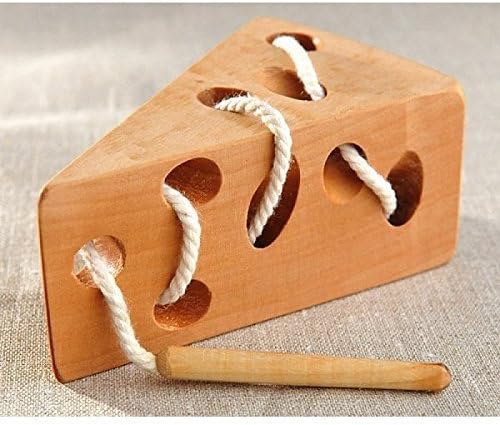 Lacing Cheese, Toddler Toy, Educational toy, motor skills toy