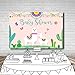 MEHOFOTO Llama Girl Baby Shower Photo Studio Booth Background Pink Fiesta Cactus Mexican Llama Mama Señorita Photography Backdrops Banner for Cake Table Supplies 7x5ft