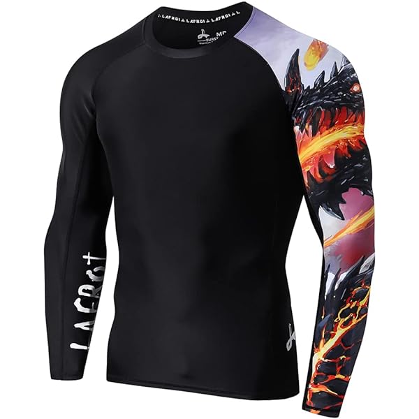 Chemise Compression LAFROI Manches Longues UPF 50+ Homme - Sport Outdoor/Water