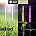 EOYIZW Solar Color Changing Lights, Garden Stake Solar Powered Lights Bubble Tube Acrylic RGB Waterproof Outdoor Landscape Lights for Garden Backyard Lawn Pathway Patio Decoration 2 Pack