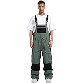 GSOU SNOW Women Men Ski Bibs Snowboard Pants Snow Bibs Overalls Waterproof Windproof Insulated Winter Sport Warm