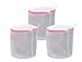 Set of 3 Extra Large Bra Wash Mesh Laundry Delicates Net Bag (A To D Cup) Reusable Travel Zip Up Machine Washable For Lingerie, Baby Socks, Underwear With Zipper(White) size: 3 Bra Wash Bag