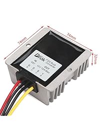 Reductor de voltaje CC para carro de golf, carro de club, 36 V 48 V a 12 V 20 A, convertidor de voltaje Buck, transformador reductor de voltaje de la fuente de alimentación 240 W, amplia gama de entrada, alta eficiencia, 30 60 V, de Drok® , 1