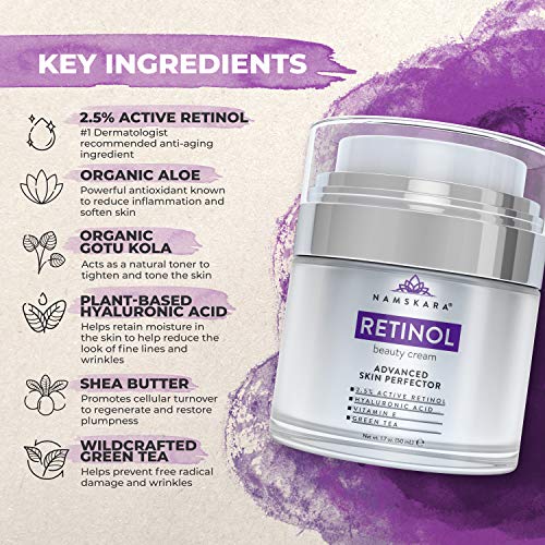 Crema humectante namskara retinol con retinol activo al 2,5 y