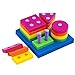 Baby Shape Sorts Colors Board Preschool Early Developmental Educational Geometric Block Puzzle Toys Christmas Gift for Kids Children Toddler Boy Girl