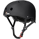 JBM Skateboard Helmet - Lightweight, Adjustable & Ventilated Helmet for Scooter, Roller Skate, Inline Skate