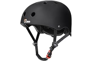 JBM Skateboard Helmet - Lightweight, Adjustable & Ventilated Helmet for Scooter, Roller Skate, Inline Skate