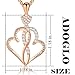 Ado Glo Sister's Birthday Gift 'Sisters are Flowers from The Same Garden' Love Heart Pendant Necklace, Rose Gold Fashion Jewelry for Women and Girls, Anniversary Present for Her Best Friends