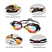 Swim Goggles, COPOZZ 3550 Swimming Goggles For Adult Youth Men Women - Mirrored Coated / Clear Anti Fog UV Protection Lens 3 Nose Bridges - For Competitive Indoor / Open Water
