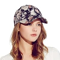 Kenmont Women Vintage Flower Floral Pattern Outdoor Sports Baseball Hat