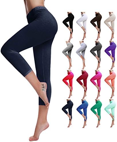 Diamond keep it Women's Cotton Capri Cropped Leggings Pants - Variety of Colors