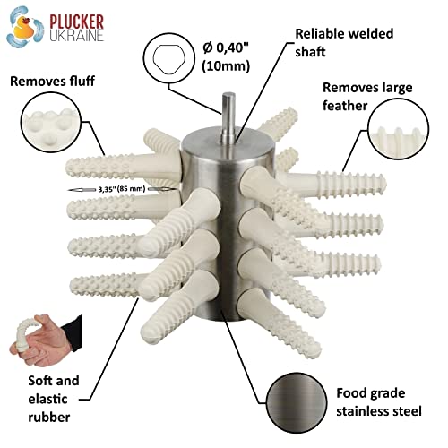 PluckerUkraine Chicken Plucker Drill Attachment 13321 Large