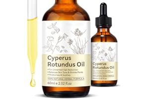 DLOMFVFQ Cyperus Rotundus Oil, Natural for Reducing Body Hair Growth, Cyperus Rotundus Oil for Hair Removal, Reduces Unwanted Hair Growth, Reducing Body Hair Growth, Shrink Pores - 2.02 Fl Oz