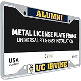 Desert Cactus University of California Irvine Car Accessories UCI Anteaters Eaters Metal License Plate Frame for Front or Rear of Car (Alumni Blue)