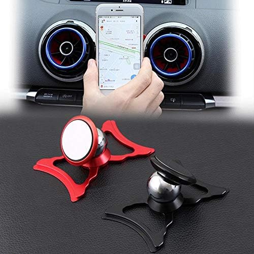 Car Air Vent Car Mount Holder for Audi A3 S3 Universal Mobile Phone Car GPS Bracket Cradle Stand 360 Degrees Rotation Red