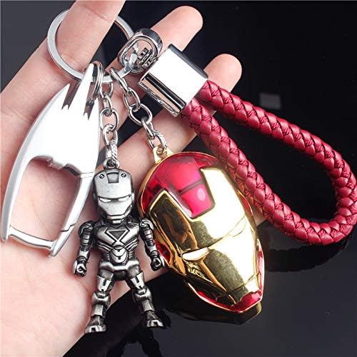 Metal Marvel Avengers Captain America Shield Keychain Spider man Iron man Mask Keychain Toys Hulk Batman Keyring Key Gift Toys