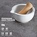Sweese 3603 Porcelain Mortar and Pestle Set, with Pour Spout