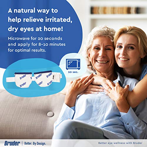 Bruder Moist Heat Eye Compress Microwave Activated Eye Mask