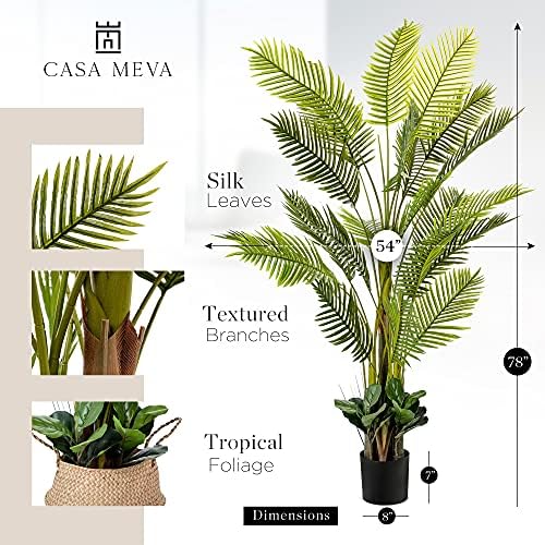 Faux palm tree in room, priced at $179.99 as of August 9, 2023.
