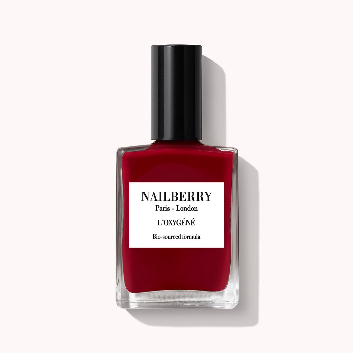 Nailberry L'Oxygéné Oxygenated Nail Lacquer | Le Temps Des Cerises, 15 ml | Polish for a Healthier Manicure & Long Lasting Colour | 12-Free, Vegan, Halal, Cruelty & Gluten Free