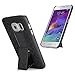 Galaxy S7 Case, BEKASE (TM) Hard Shell Holster Combo Matte Finish Protective Slim Case for Samsung Galaxy S7 with KickStand & Locking Belt Swivel Clip (Black)