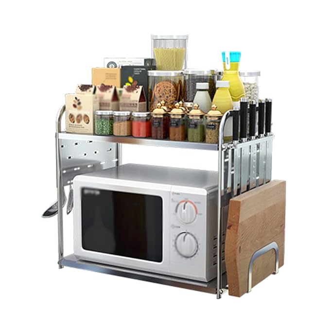 Shelf ZI Ling Shop- Estante de microondas de pie Estante de ...