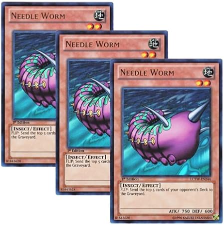 Amazon 3枚 遊戯王 英語版 Lcyw En244 Needle Worm ニードルワーム ウルトラレア 1st Edition トレカ 通販