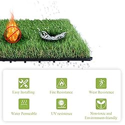 XLX TURF Artificial Grass Tiles Interlocking Turf