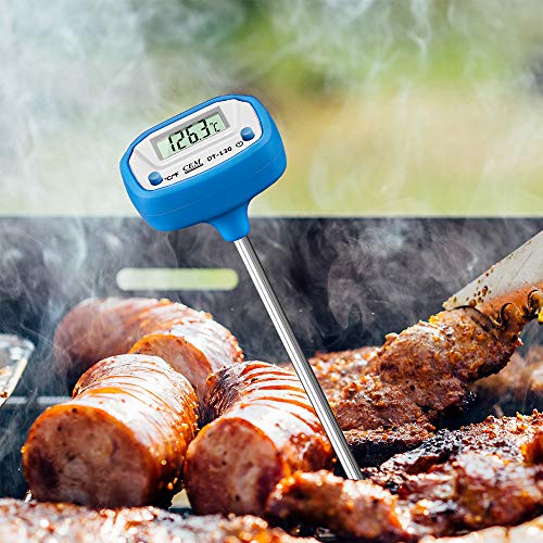 CEM DT-130 Digital Cooking Thermometer with Probe Instant Read for Food,Meat,Liquids,Home,Kitchen,Gardening,Laboratory -40°C to 250°C (-40°F to 482°F)