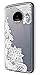 Moto G5 Plus Case, Nuomaofly [Creative Scratch Resistant] Ultra Slim Soft TPU Bumper + Hard Clear Print Back Cover [Crystal Clear] Hybrid Case for Motorola Moto G5 Plus (2017) (Flower)