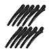uxcell Black Plastic Prong Beak Duckbill Teeth Bows Hair Clips 10 Pcs