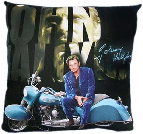 Coussin Johnny Hallyday En Harley Davidson Amazon Fr Cuisine Maison