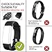 REDGO ID115U Replacement Bands, ID115U ID115UHR Replacement Fitness Tracker Band, Black Blue Teal Pink Purple