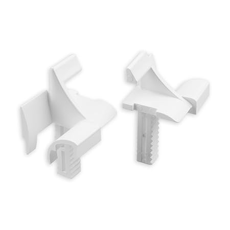 DIWARO® Einlauftrichter für Mini-Führungsschiene | für Blendenkappen an Vorbaurolladen | 11 mm | weiß