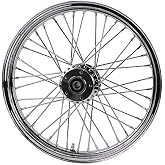 Chrome Front 40 Spoke Wheel 19 "x 2.15" (fits Harley FXD 2000-03,Sportster 2000-07) Billet Hub