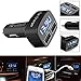 Efanr® Universal 4in1 3.1A Dual 2 USB Ports Rapid Quick Car Charger - Digital Displays Voltage, Amps and Internal Temperature for iPhone Samsung Most Android Smartphones, Tablets & Other Devices