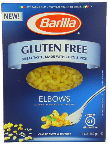 BARILLA GLUTEN FREE PASTA, ELBOWS, 12 OUNCE