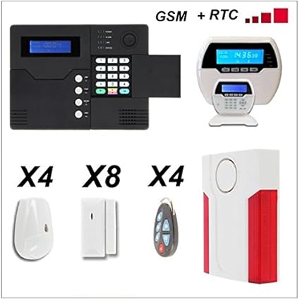 Dépot-Central de alarma ST V PRO Alarma inalámbrica GSM de 433 Mhz, 3 detectores de ...