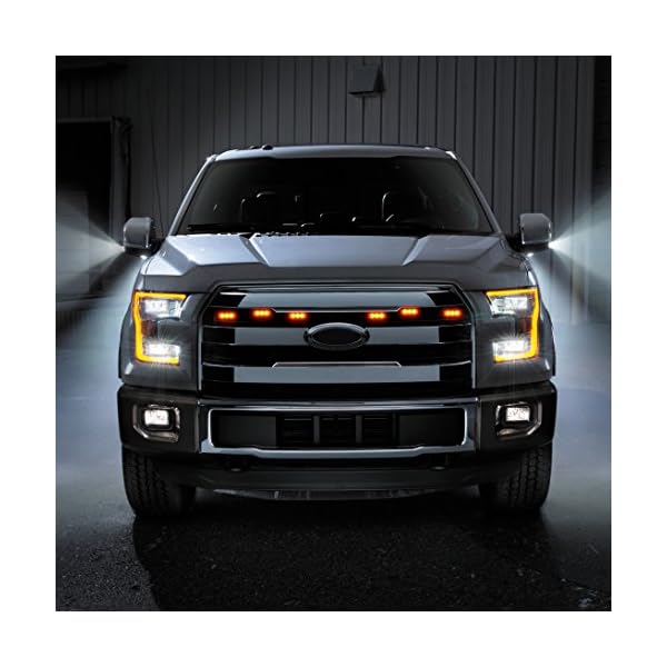3-Flashing-Modes-Amber-18-LED-Warning-Hazard-Construction-Strobe-Light-Control-Module-Mounting-Bracket-Bar-Pickup-Truck-SUV-Boat-Set-of-6