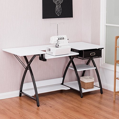image for Costway Home Indoor Adjustable Sewing Craft Table Sewing Machine Sturd