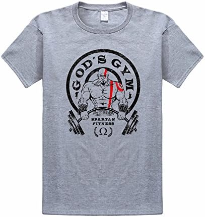 xunlan GOD of WAR Kratos Gym Short Sleeve T-Shirt Women and Men Cotton Tee