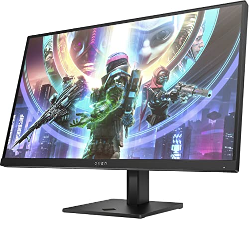 Omen 27s Gaming Monitor - 27 Zoll Bildschirm, FHD Display, 240Hz, AMD FreeSync Premium, 1 ms Reaktionszeit, 2X HDMI 2.0, Display Port 1.4, 2X USB-A, USB-B, Audioausgang, RGB Beleuchtung, schwarz
