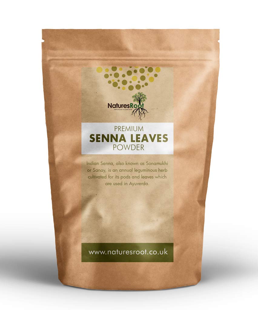 Nature’s Root Premium Senna Leaves Powder 125g - Ground Senna Leaf | Herbal Laxative | Immune System Support | Non-GMO & Gluten Free
