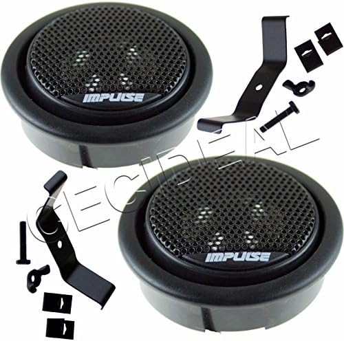 IMPULSE ACOUSTIK New 2" 240W Flush-Mount CAR Dome TWEETERS Built in Crossover