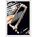 Bling Rhinestone Rear View Mirror with Cute Butterfly, Purple Car Accessories for Women