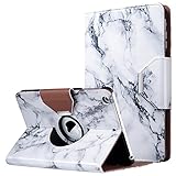 ULAK iPad Mini Case,iPad Mini 2 Case,iPad Mini 3 Case, 360 Degree Rotating Smart Synthetic Leather Stand Case Cover for Apple iPad Mini 1/2/3 with Auto Sleep/Wake Function (Artistic Marble Pattern)