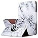 ULAK iPad Mini Case,iPad Mini 2 Case,iPad Mini 3 Case, 360 Degree Rotating Smart Synthetic Leather Stand Case Cover for Apple iPad Mini 1/2/3 with Auto Sleep/Wake Function (Artistic Marble Pattern)