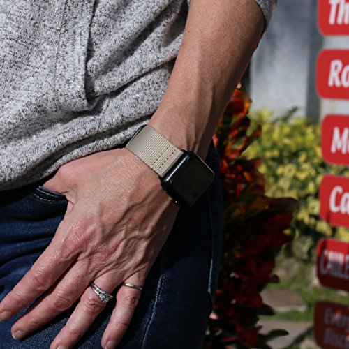 Carterjett Compatible with Apple Watch Band XXL Nylon iWatch Band 44mm